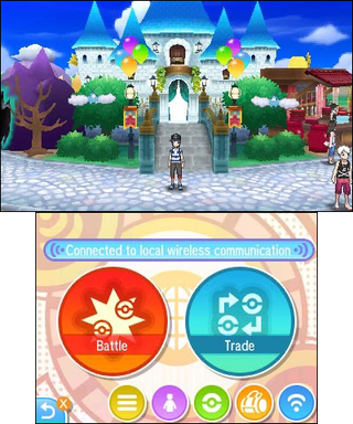 Festival Plaza is the contemptible hub for Sun and Moon’s multiplayer. (Screenshot: Nintendo)